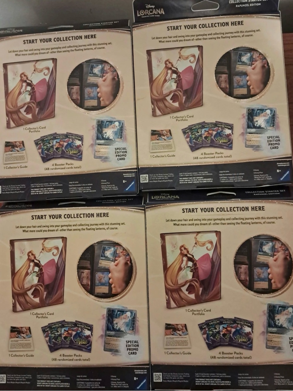 Disney Lorcana TCG Rapunzel Collection Starter Set Sealed Box 4x Booster Promo